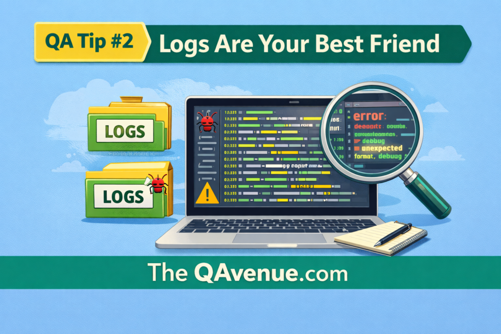 Logs helping identify issues and debug application behaviour