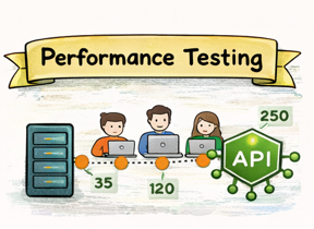 API performance testing showing response time and load behaviour