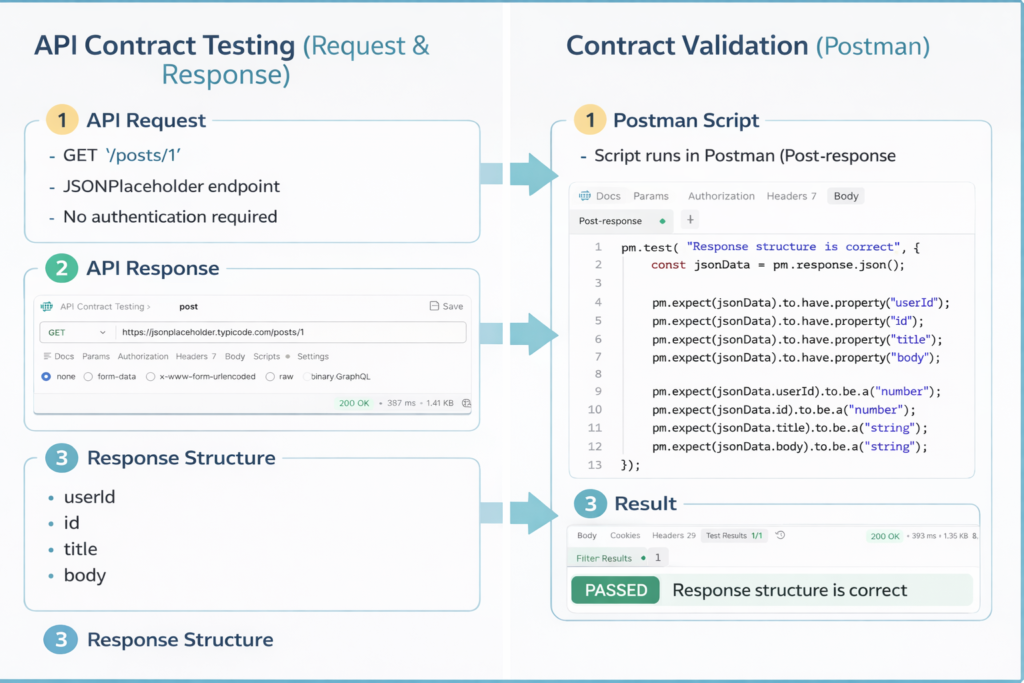 Api Contract Testing Execution in Postman